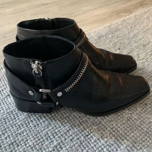 Zara black ankle boots
